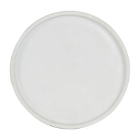 White Matte Shallow Plate