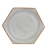 White Hexagon Plate