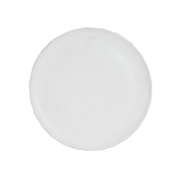 White Matte Plate With Wavy Edges