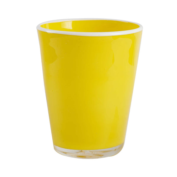 Bright Yellow Glass Cup