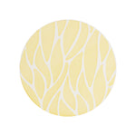 Yellow And White Coaster