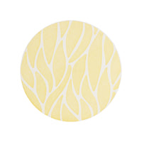 Yellow And White Coaster