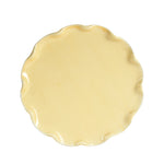 Md Pale Yellow Plate With Wavy Edges