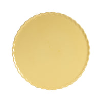 Lg Light Yellow Plate With Wavy Edges