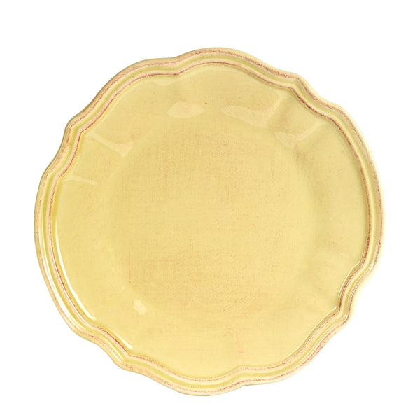 Lg Antique Light Yellow Plate