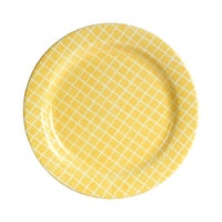 Lg Grided Yellow Plate