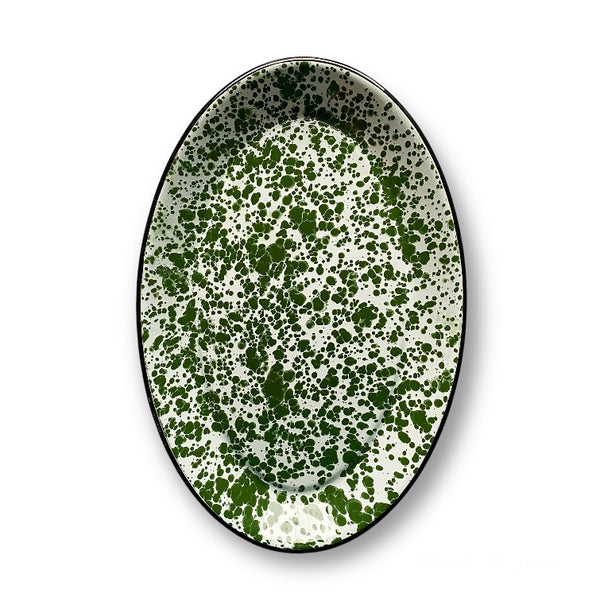 Green Enamel Platter