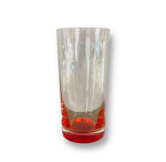 High Ball Glass with Orange Base