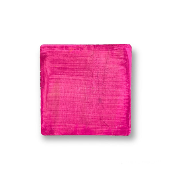 Pink Painted Wood Coaster