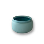 Small Low Blue Plant Pot